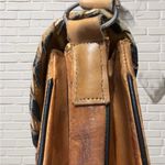 Vintage 70s Tooled Leather Crossbody Bag Artisan Boho Western Hippie Tan Photo 10