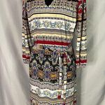 Luxology Womens Dress Floral Long Sleeve V Neck Elegant Classy Fall Sz 10 NWOT Photo 0