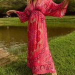 AVY Bandanna Kimono Dress Pink Size XL Photo 2