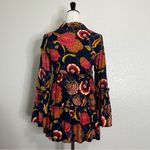 Jaase Anthropologie Boho Floral Print Flowy Hippie Bell Sleeves Blouse, Size XS Photo 6