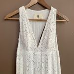 The Jetset Diaries The Jerset Diaries Deep V Eyelet Maxi Dress in White Size Small Photo 4