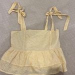 Lost + Wander Yellow Ruffle Shirt Photo 2