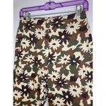 David Paul New York Capri Womens 4 Floral Camo Print Cotton Stretch USA Made Brown Photo 1