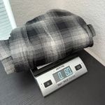 Eddie Bauer Black & White Plaid Button Front Collared Flannel Top Women's Medium Photo 9