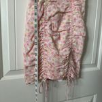Cotton Candy LA Floral Pink‎ Mini Dress Ruched Size Small Pink Photo 3