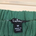 Lulus NWT  Women’s Off the Shoulder Cuffs Tie Kelly Green Shift Mini Dress Photo 9