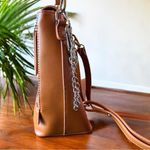 Lulus NWT Convertible Mini Backpack Purse – Tan Brown Faux Leather Photo 5