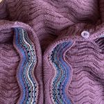 Missoni  purple short sleeve button front sweater Photo 5