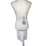 Alexis  Giasa Dress in White Medium New Womens Knit Strapless Cocktail Photo 5