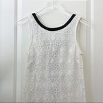 ASTR  White Lace Dress Black Leather Trim XS Photo 23