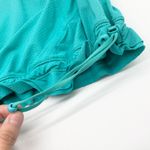 Lululemon Womens 8 Sunrise Tank Top Activewear Teal Turquoise Pleated Photo 3