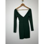 Hello Molly XS Kind Of Voodoo Love Dress Green Ribbed Mini Photo 3