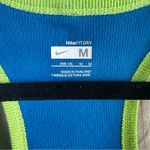 Nike Fit Dry Women's Blue Tank Top with Lime Accents Photo 3