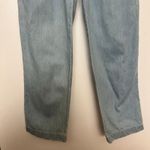 Lovers + Friends  Denim Jumpsuit Blue Cotton Ruffle Lace Up Back Wide Leg XS Photo 7