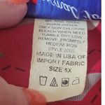 A Personal Touch Womens 5X Red Floral Bamboo Button Down Shirt Photo 4