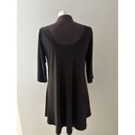 Sympli Tunic Size 10 Black Jersey Stretch Shift Dress Capsule Minimalist Travel Photo 3