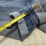 American Eagle AE Blue Demin High Rise Crossover Mom Shorts Sz 00 Cuffed Photo 2