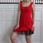 Delia’s Red Tulle Skater Dress Size undefined Photo 1