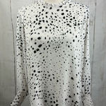 Rachel Zoe White Blouse Pleaded Neckline Photo 0