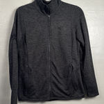 The North Face  Jacket Fleece Womens Medium Gray Full Zip Coat Outdoor Hike Camp Photo 0