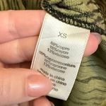 Petersyn Womens XS Zuma Maxi Dress Green Black Satin Print Mock Neck Long Sleeve Photo 8