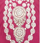 Boston Proper  Tank Top Shell Beaded Pink Sleeveless Shirt Size Women's Small Photo 2