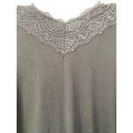 Tahari Y2K Babydoll Top Lace V Neck Long Sleeve Size M Black Empire Waist Grunge Photo 5