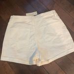 Harper Heritage  high rise jean shorts White Cuffed women’s size 28 NWT Photo 5