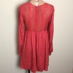 Jolt Burnt Orange Dress Cut Out Sleeves Crochet Photo 1
