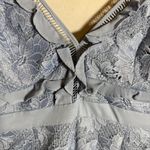 Bardot  Vienna Lace Midi Dress Women's 6 Small Dusty Blue Floral Cocktail Party Photo 9