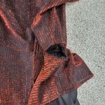 Vintage T Juniors Womens Dress 9 Red Black Metallic Peplum Cocktail Party Club Size undefined Photo 3