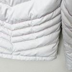 Spyder [] White Winter Puffer Ski Snowboard Jacket Hooded Rainbow Seams Size 4 Photo 8