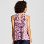 Clover + Scout Mauve and purple print cutout swing top size medium Photo 1