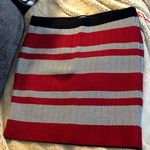 Elle NWT  XL Red, White and Black Chevron Stripe Skirt Photo 0