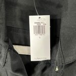 Old Navy  Sleeveless Button Up Dress Women Large Mid Length‎ Black Drawstring NWT Photo 9