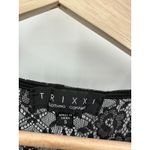 Trixxi Womens Black Velvet Floral Skater Dress Size S Dark Whimsigoth Grunge Emo Photo 4