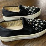 Steve Madden  Black Embellished Slip-On Women's Shoes Photo 2