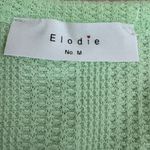 Elodie  Light Green Ribbed Button-Up Shirt Size Medium NWT Photo 3