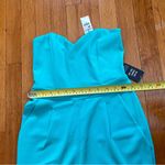 EXPRESS Aqua Green Sweetheart Neck Strapless Jumpsuit New with Tag Photo 8