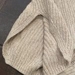 Urban Outfitters uo taupe knit shirttail turtleneck sweater side slit small Photo 3