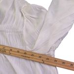 Free People Kelsey Crinkle Top Size S White Flare Sleeve Feminine Cottage BOHO Photo 11