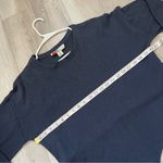 Free People Sweater cropped long sleeve womens Navy Blue (small) beach casual Photo 2