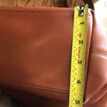 Coach Brown Leather Tote Duffle Crossbody Shoulder Bag with Front Zipper Vintage Photo 4