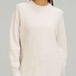 Lululemon Merino Wool-Blend Ribbed Crewneck Sweater White Opal Photo 0