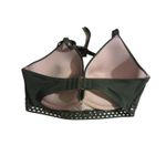 Shade & Shore Swim Luxe Olive Green Halter Bikini Top  38DD Photo 6