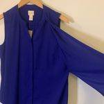 Chico's NWT Chico’s Drama Fringe Trim Shirt Size 0 - Small Blouse Photo 2