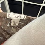 Decree Brown Lace Lightweight 3/4 Sleeve Cardigan Photo 2