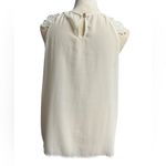 YA Los Angeles  Ivory Lace Shoulder Blouse Photo 1