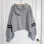 Onzie  • Varsity Sweater hoodie pullover heather grey black stripe blouson Photo 9