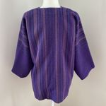 Vintage Boho Myrjord Veverias Purple Norwegian Wool Jacket sz S Photo 4